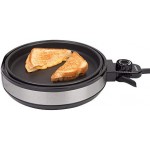 Multi Baker Deluxe- Electric Appliance with Temperature Control, 3 Interchangeable Skillets for Grilling, Baking or Dessert Making- Grilled Cheese, Omelets, Personal Pizza, Takoyaki, Sandwiches, Cake Pops & More, Great Gift