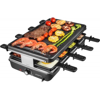 Table Grill, Korean BBQ Grill Electric Indoor Cheese Raclette, Removable Non-Stick Surface, Temperature Control & Dishwasher Safe, 1200W