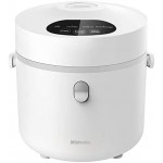 Low Carb Rice Cooker, Digital Programmable Small Rice Cooker, Multi Food Steamer, 24 Hours Preset, Personal Size Cooker for 1-2 People, Portable Rice Cooker 3 Cups (Uncooked), White